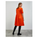 Oranžové mikinové basic šaty ZOOT.lab Monika 2