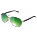 Unisex slnečné okuliare MSTRDS Sunglasses Mumbo Mirror silver/green Pohlavie: pánske,dámske