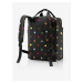 Čierny dámsky bodkovaný batoh Reisenthel Allday Backpack M Dots