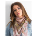 Patterned scarf in powder pink