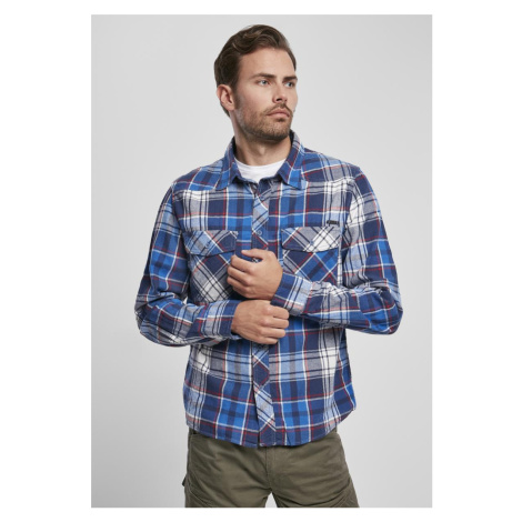 Navy plaid shirt