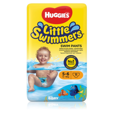 Huggies Little Swimmers 5-6 jednorazové plienkové plavky 12–18 kg
