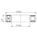 Ložisko kuličkové CB-110 MR18307 2RS 18x30x7