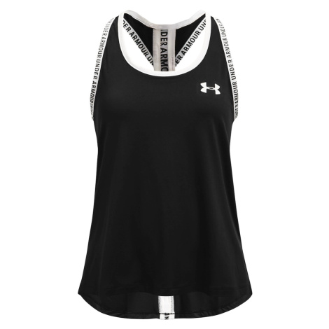 UNDER ARMOUR Tričko 'Knockout'  čierna / biela