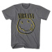 Nirvana tričko Inverse Smiley Šedá