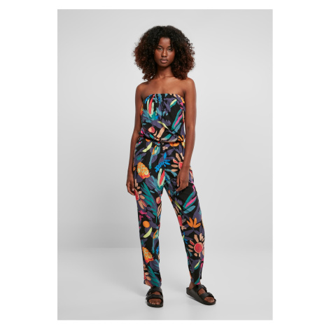 Women's jumpsuit made of viscose Bandeau blackfruit Urban Classics