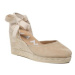 Manebi Espadrilky Low Wedge Espadrilles M 1.1 WL Béžová