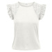 Jacqueline de Yong Dámske tričko JDYDERIN Regular Fit 15297387 Cloud Dancer M