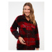 LC Waikiki Plaid Long Sleeve Flannel Maternity Lumberjack Shirt Jacket