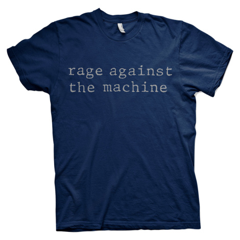 Rage Against the Machine tričko Original Logo Modrá
