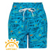 Chlapčenské plavky COLOR KIDS Swim shorts short AOP-cyan blue