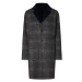 Tommy Hilfiger Kabát - ALISON REV DF WOOL BLEND COAT tmavomodrý