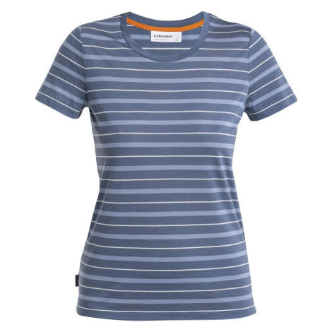 Dámske tričko Icebreaker Women Wave SS Tee Stripe Icebreaker Merino