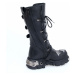 topánky kožené NEW ROCK Cross Boots (403-S1) Black Čierna