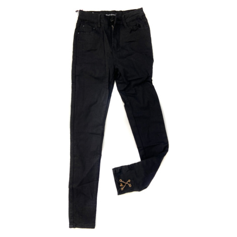 Černé džínové kalhoty typu high waist s na model 14794873 - ZOiO