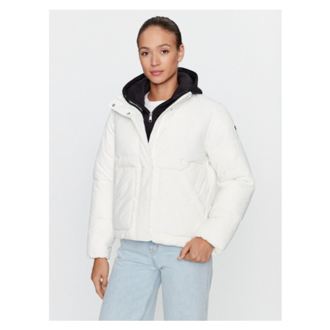 Champion Prechodná bunda Jacket 116922 Écru Custom Fit