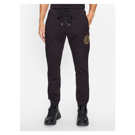 Versace Jeans Couture Teplákové nohavice 75GAAT06 Čierna Regular Fit