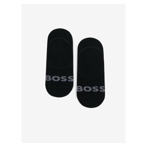 Súprava dvoch párov pánskych ponožiek v čiernej farbe BOSS Hugo Boss