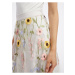 Krémová dámska kvetovaná midi sukňa ORSAY