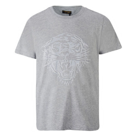 Ed Hardy  Tiger glow t-shirt mid-grey  Tričká s krátkym rukávom Šedá