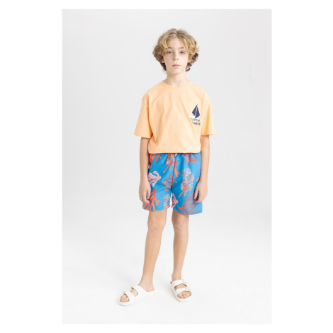 DEFACTO Boy's Patterned Swim Shorts