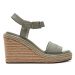 Calvin Klein Espadrilky Wedge Sandal 70 He HW0HW02050 Sivá