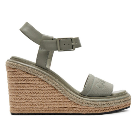 Calvin Klein Espadrilky Wedge Sandal 70 He HW0HW02050 Sivá