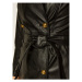 Pinko Šaty z imitácie kože Villano AI 20-21 BLK01 1G152F Y6BE Čierna Regular Fit