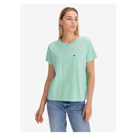 Svetlozelené dámske tričko s vrecúškom Lee