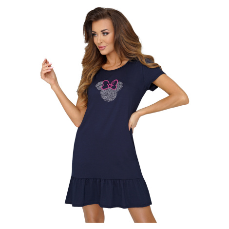 T-shirt with mouse dark blue navy Donna