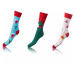 Fun crazy socks 3 pairs - light blue - green - white Bellinda