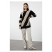 Trendyol Black Stone Color Blocked Knitwear Striped Sweater