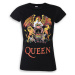 Tričko metal ROCK OFF Queen Classic Crest Čierna