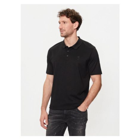 KARL LAGERFELD Polokošeľa 745028 542232 Čierna Regular Fit