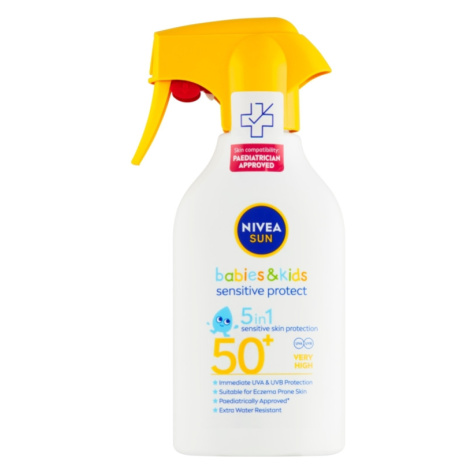 NIVEA Sun Sensitive Protect detský sprej na opaľovanie OF 50+, 270 ml 98327