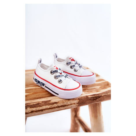 Children's fabric sneakers BIG STAR KK374048 White