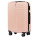 PÚDROVÁ 4DIELNA SADA ŠKRUPINOVÝCH KUFROV SWAN SN120-4, SET OF 4 SUITCASES (L, M, S, XS) WINGS AB