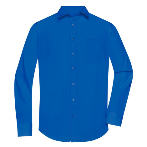 James & Nicholson Pánska košeľa s dlhým rukávom JN678 - Kráľovská modrá