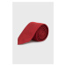 Hodvábna kravata HUGO červená farba,50468199