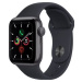 Apple Watch SE 40 mm Vesmírne sivý hliník s tmavo atramentovým športovým remienkom