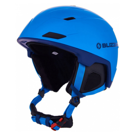 BLIZZARD-Double ski helmet, blue matt/dark blue, big logo Modrá 60/63 cm 23/24
