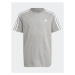 Adidas Tričko Essentials 3-Stripes Cotton T-Shirt IB1669 Sivá Regular Fit