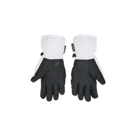 4F Lyžiarske rukavice H4Z22-RED001 Biela