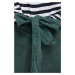 Nohavice Medicine dámske, zelená farba, strih chinos, stredne vysoký pás