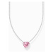 Thomas Sabo KE2211-051-9-L45V Silver necklace with pink heart pendant