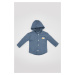 DEFACTO Baby Boy Gabardine Long Sleeve Hooded Shirt