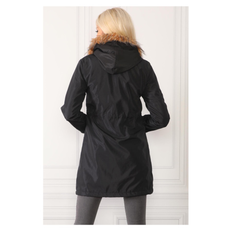 Z0090 DEWBERRY FAUX FÜR INSIDE WOMAN COAT
