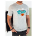 Grey men's T-shirt with Dstreet print