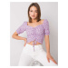 Purple blouse with Gloire RUE PARIS patterns