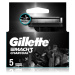 Gillette Mach3 Charcoal náhradné žiletky